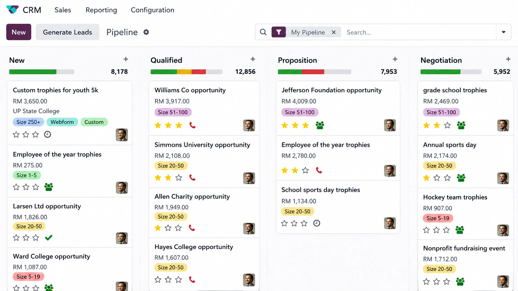 Odoo CRM Malaysia lead management software
