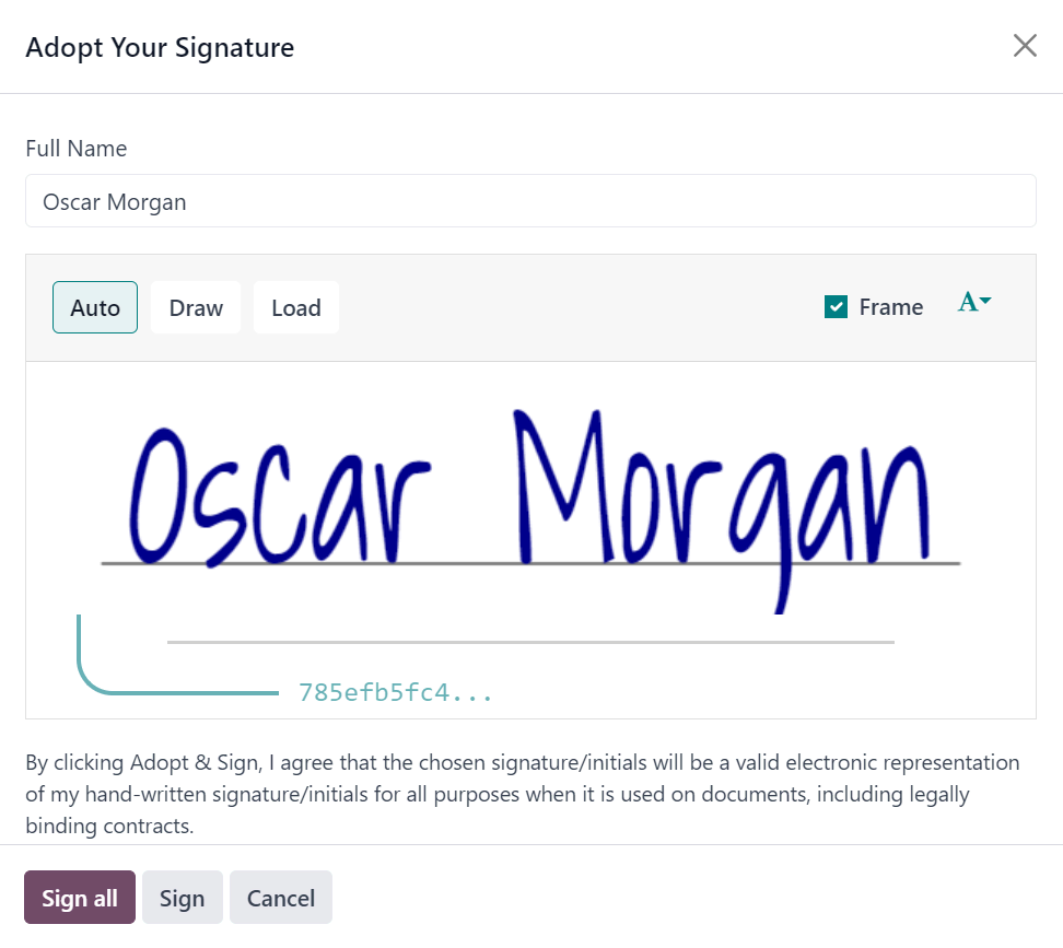 Odoo Sign Malaysia digital signature software