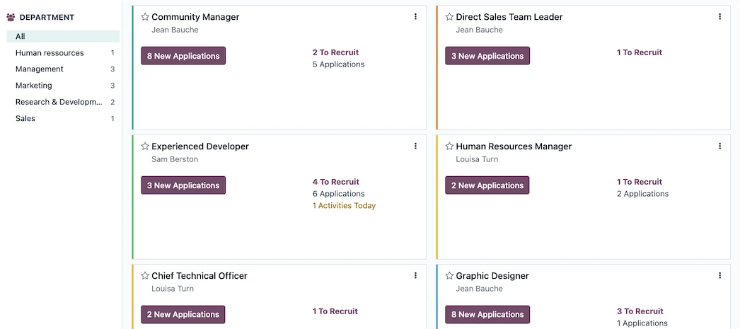 Odoo Recruitment Malaysia applicant tracking system