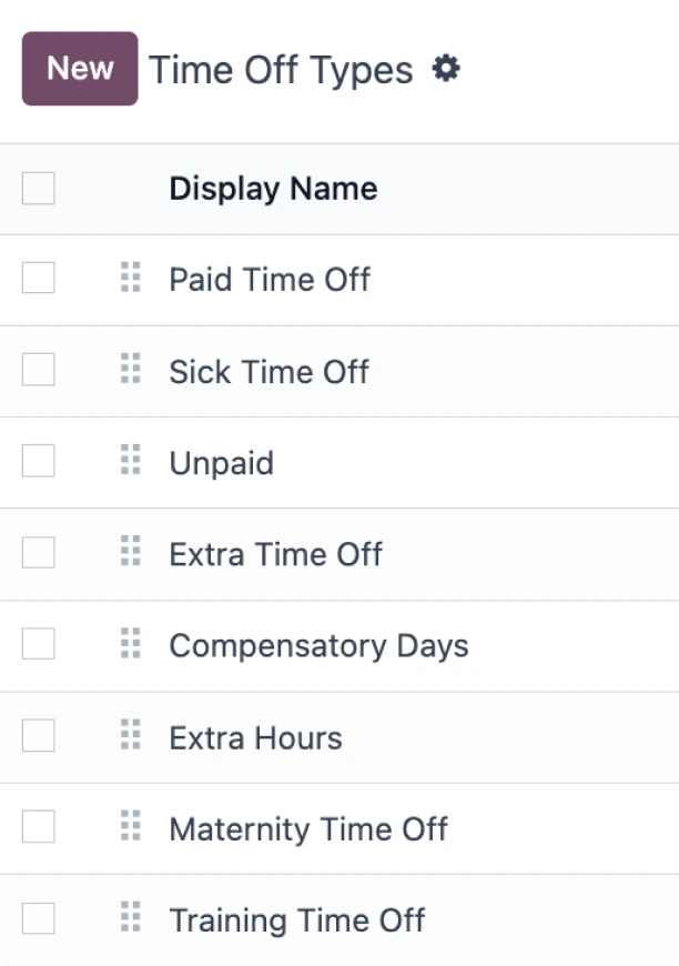 Odoo Time Off Malaysia leave management software