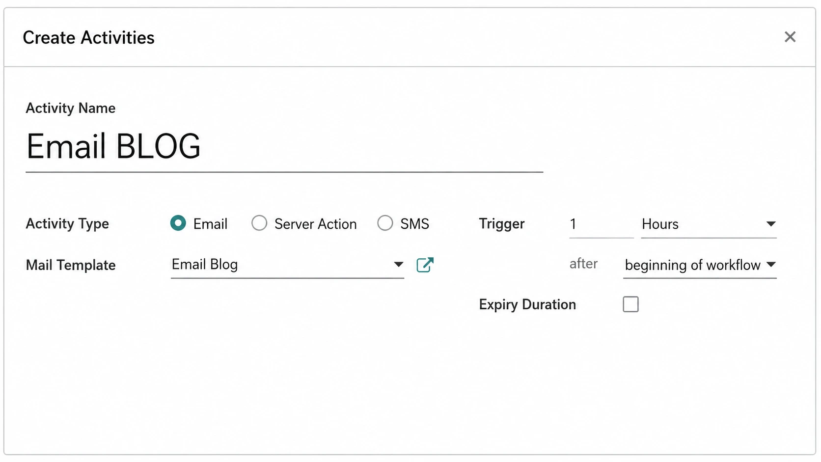 Odoo marketing automation time trigger for scheduling follow-up actions