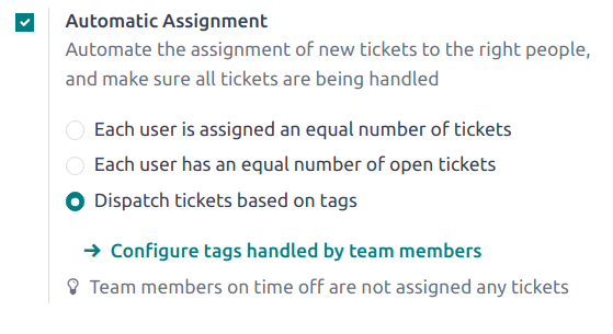 Odoo Helpdesk automation rules for ticket updates, reminders and escalations