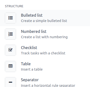 Odoo Knowledge text editor with headings, lists, tables, links and formatted contentOdoo Knowledge text editor with headings, lists, tables, links and formatted content